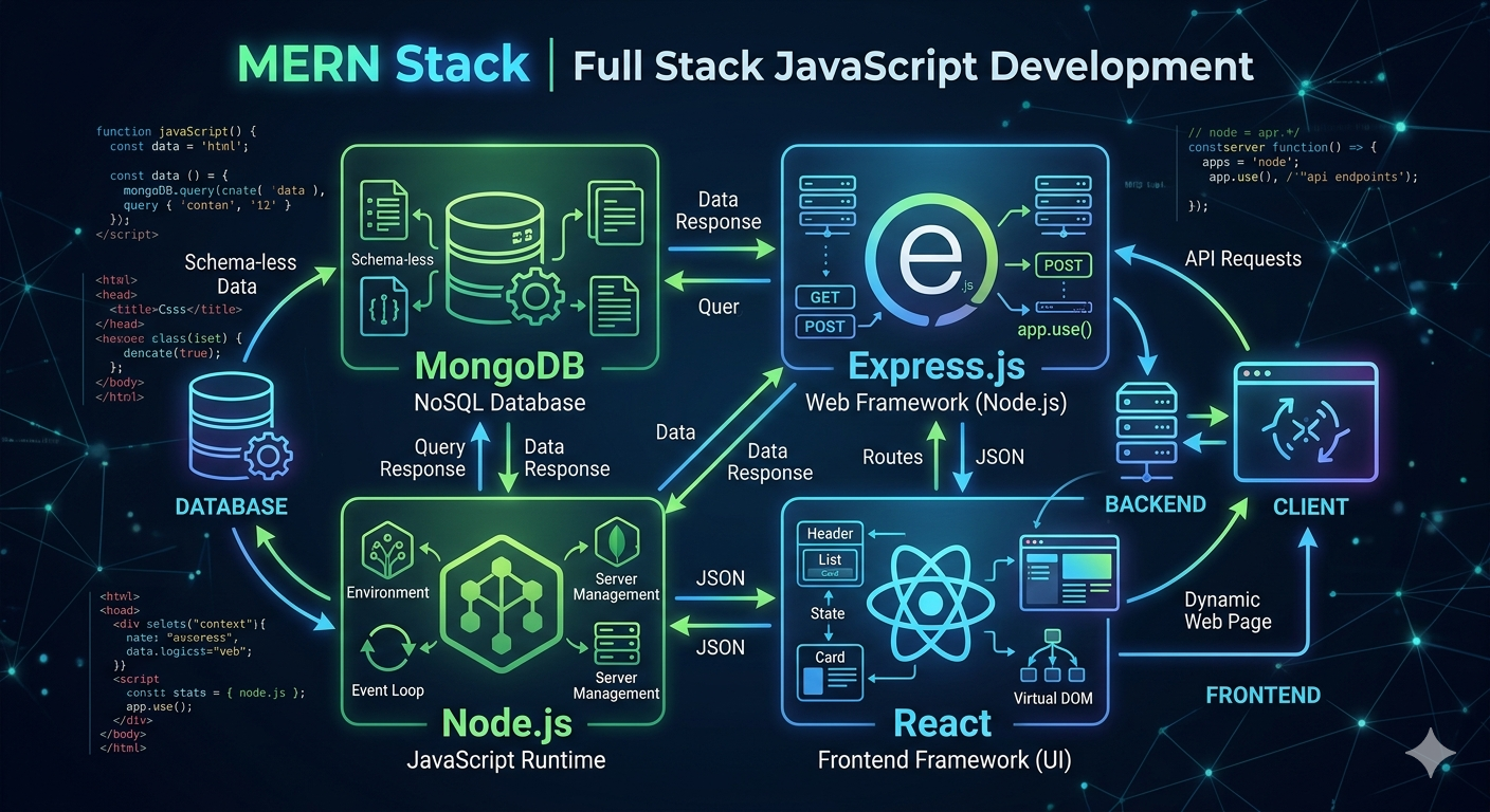 MERN Stack Explained: MongoDB, Express, React & Node.js Guide