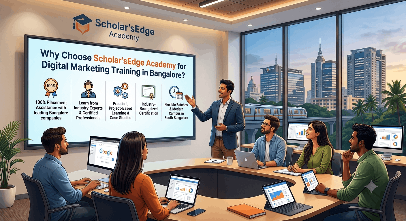 Why Choose Scholar’sEdge Academy for Digital Marketing Training in Bangalore?