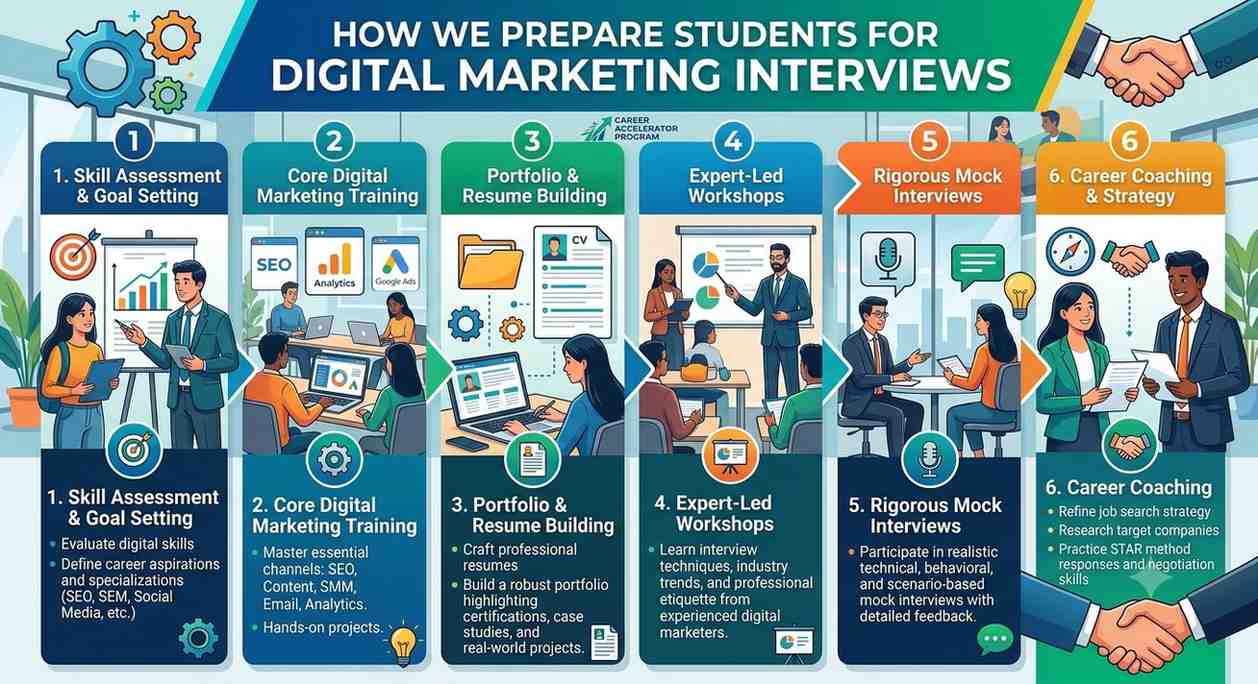 How We Prepare Students for Digital Marketing Interviews