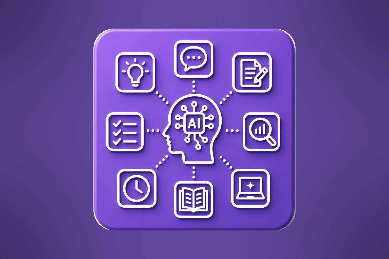 GenAI and agentic AI application development: AI, chat, documents, search and automation icons