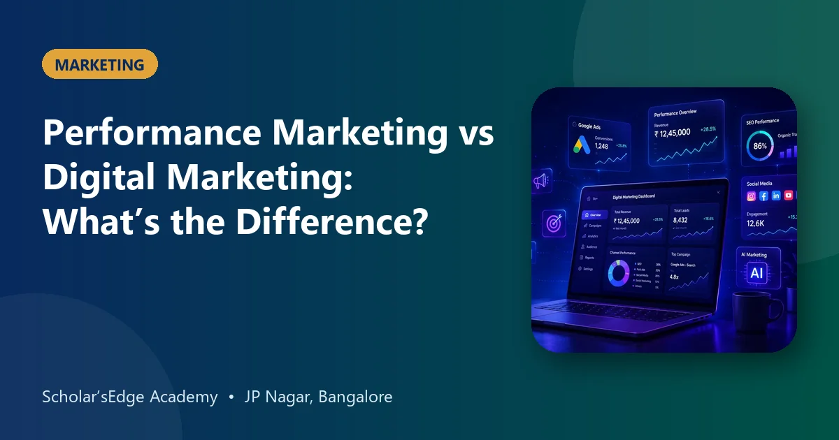 Performance Marketing vs Digital Marketing: What’s the Difference?