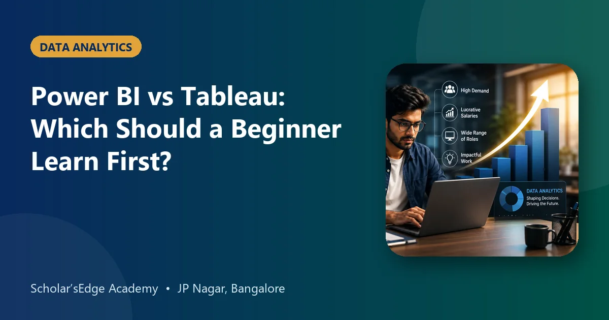 Power BI vs Tableau: Which Should a Beginner Learn First?